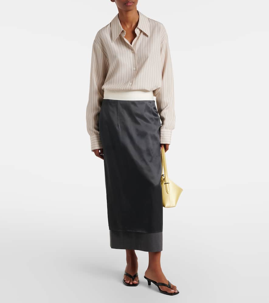 Róhe Wool pencil skirt