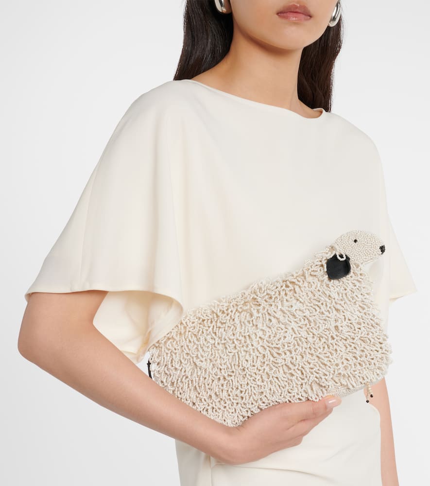 Dolly beaded clutch