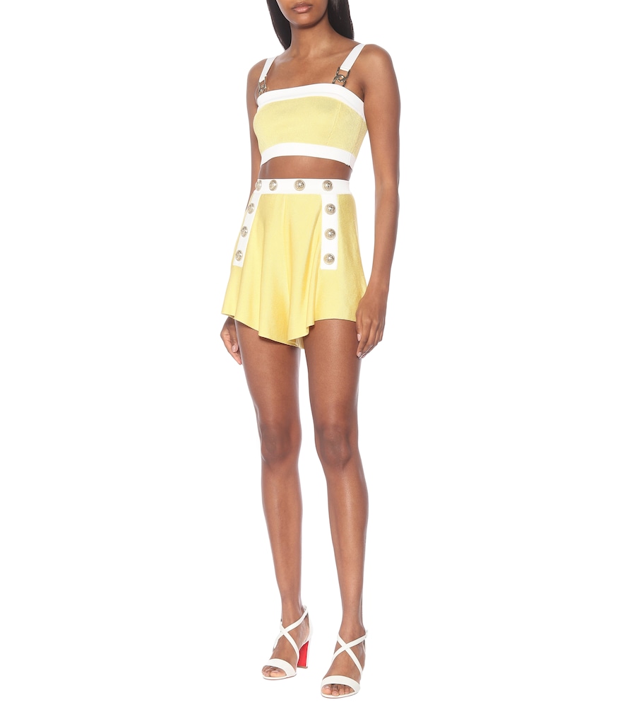 Exclusive to Mytheresa - High-rise knit shorts