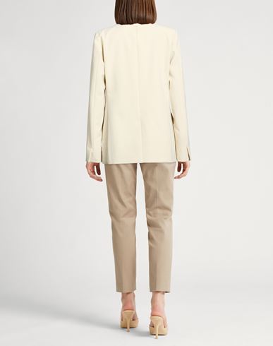 Woman Blazer Beige Size 8 Polyester, Viscose, Elastane, Acetate