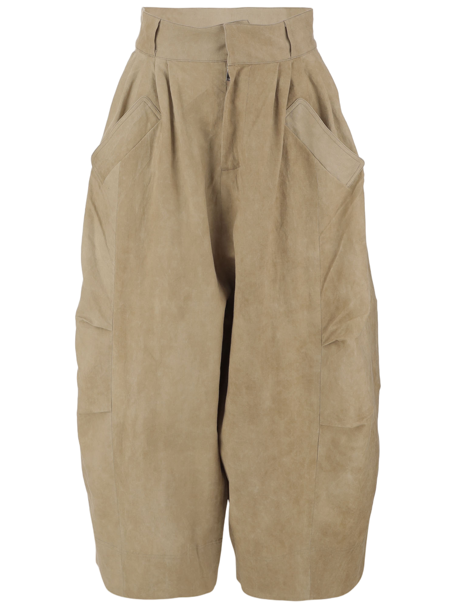 Oversized Linen-Blend Pants