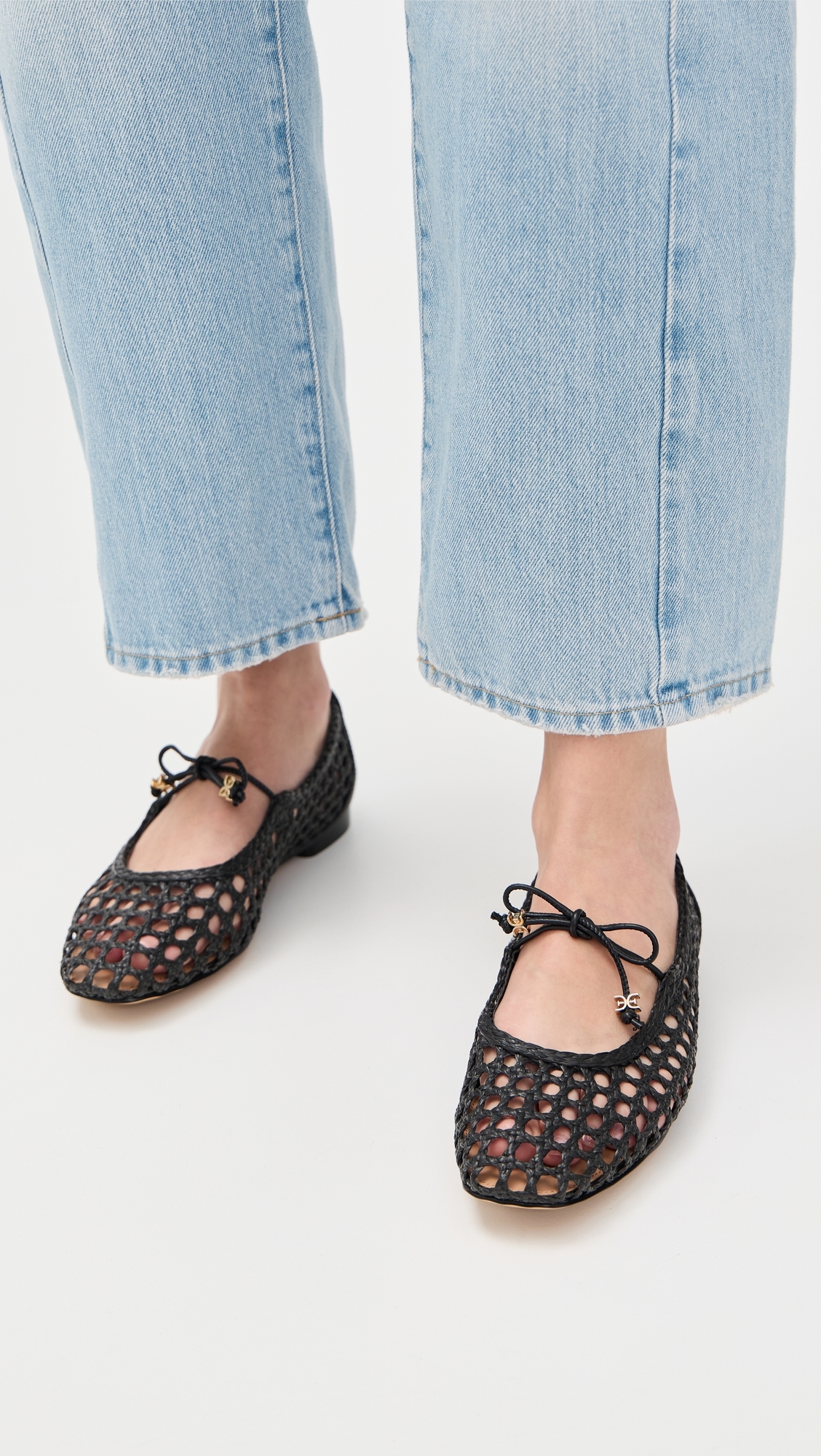 Sam Edelman Marcie Woven Mary Jane Flats Black