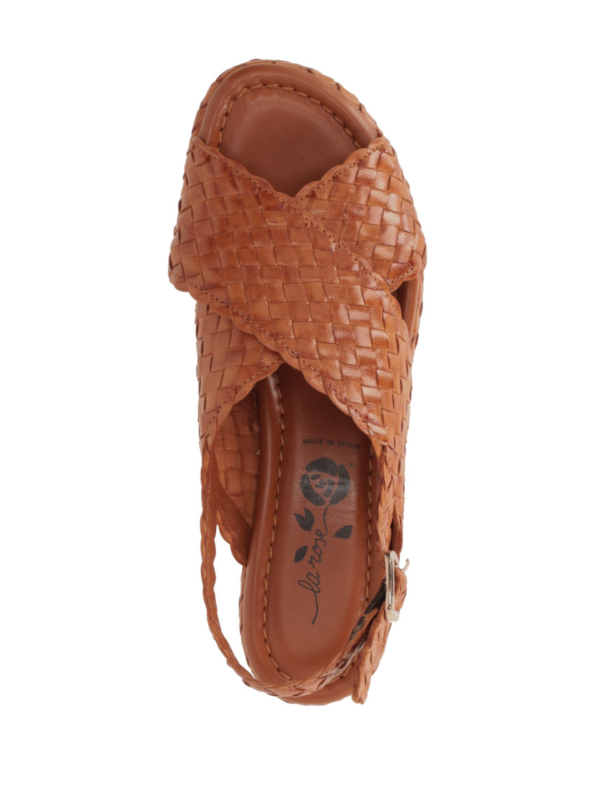 Light Brown Braided Heels
