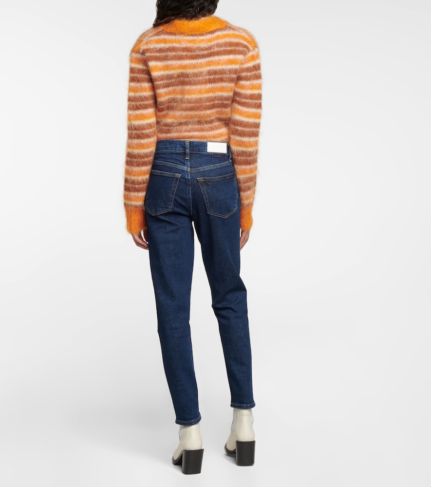 '90s high-rise cropped skinny jeans