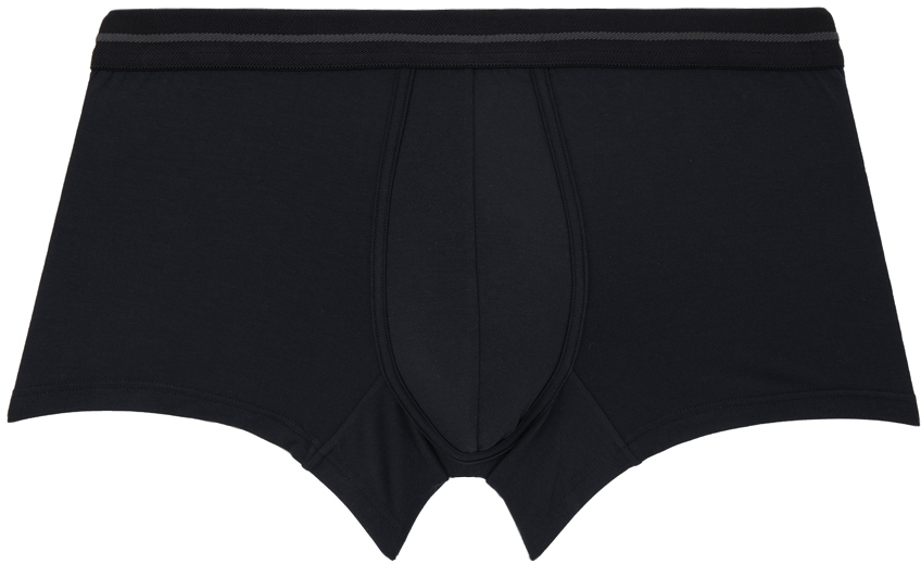 Navy striped boxer briefs