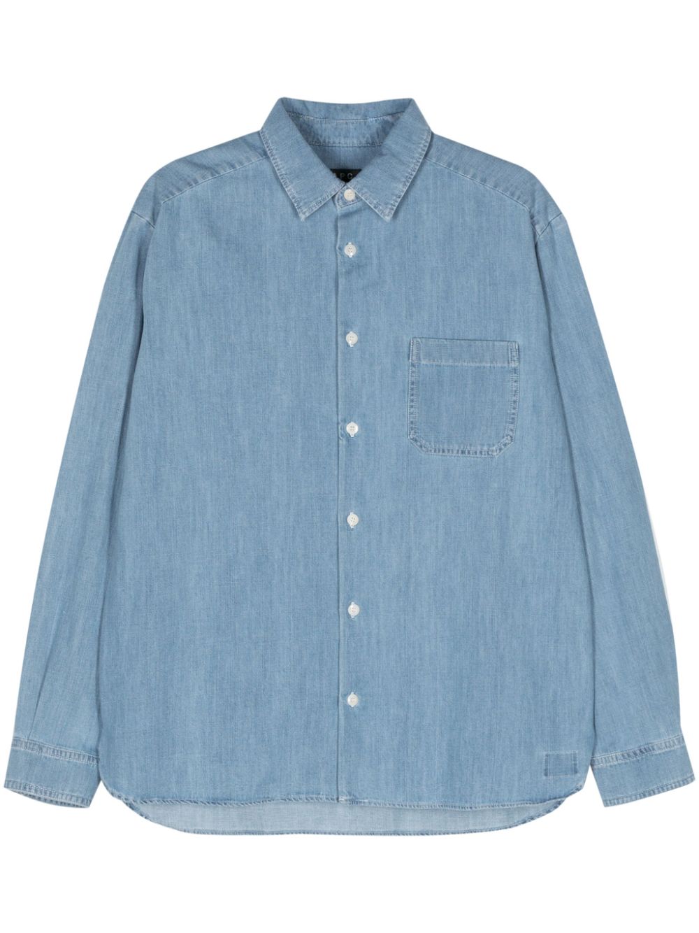 Chambray cotton shirt - Blue