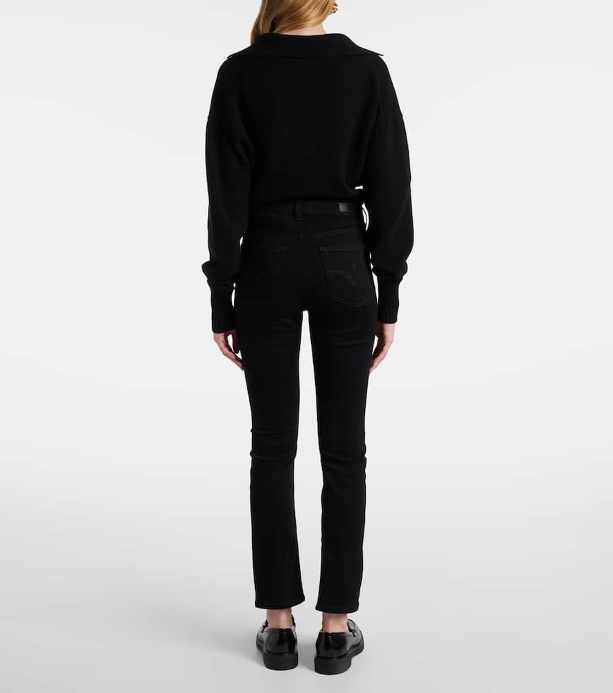 Mari mid-rise straight jeans