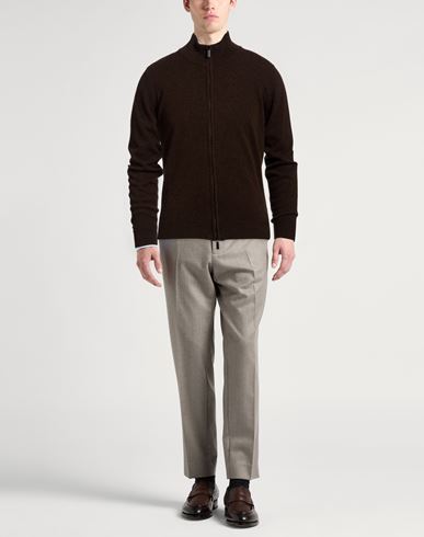 Man Cardigan Dark brown Size 38 Cashmere
