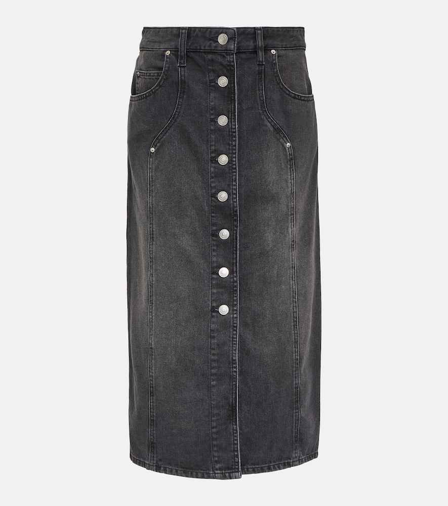 Vandy denim midi skirt