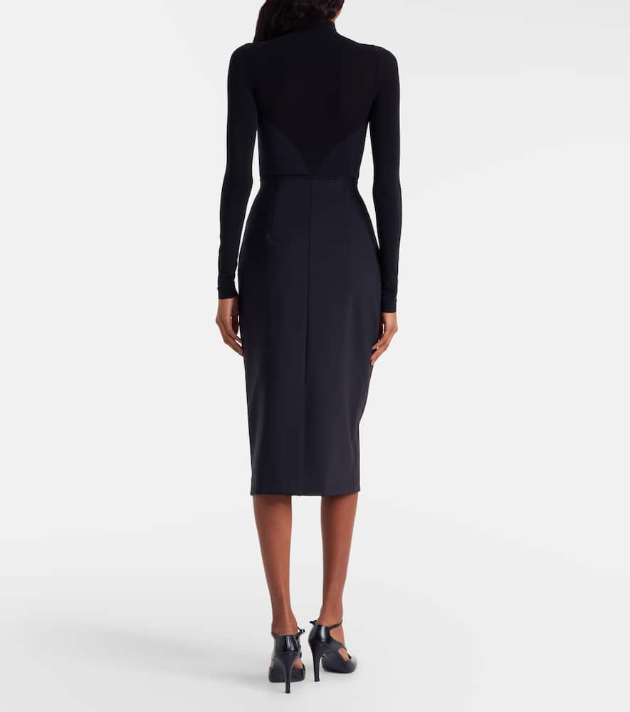 Midnight Grace high-rise jersey pencil skirt