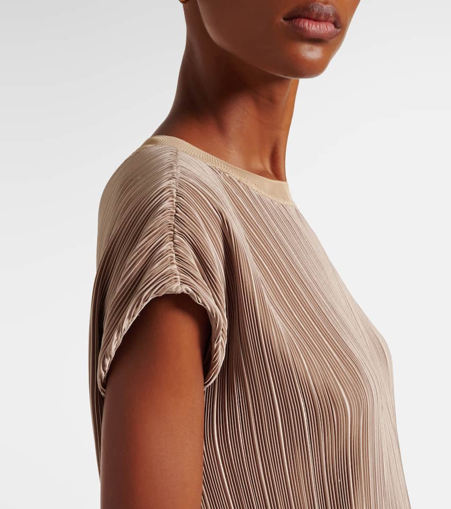 Cedre plissé satin top