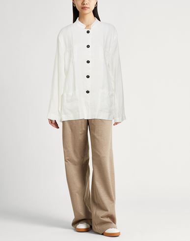 Woman Jacket White Size S Linen