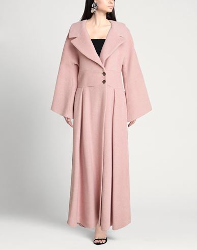 Co. go Woman Coat Pink Size 6 Wool, Polyamide, Silk