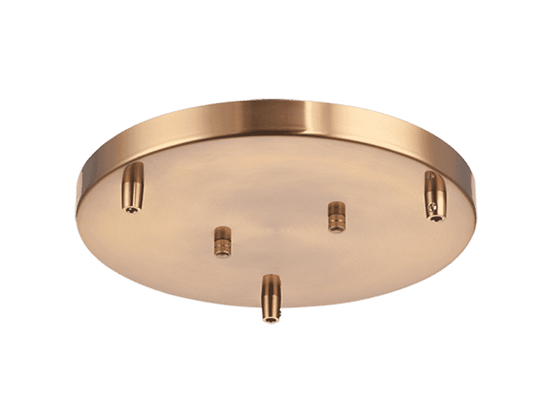 Matteo Multi Ceiling Canopy Line Voltage Lighting Accessory In Aged Gold Bra