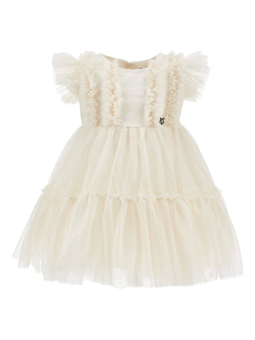 Ruffled dress - White