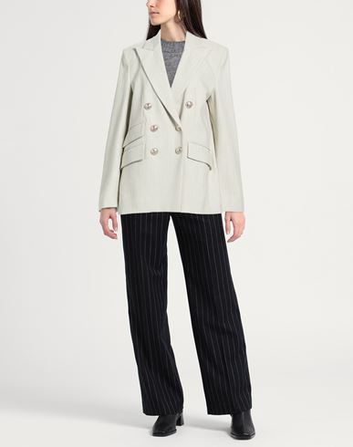 Woman Blazer Light grey Size 10 Polyamide, Viscose, Elastane