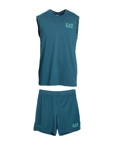 Man Tracksuit Deep teal Size 3XL Polyester, Elastane
