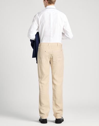 Man Pants Beige Size 32 Linen