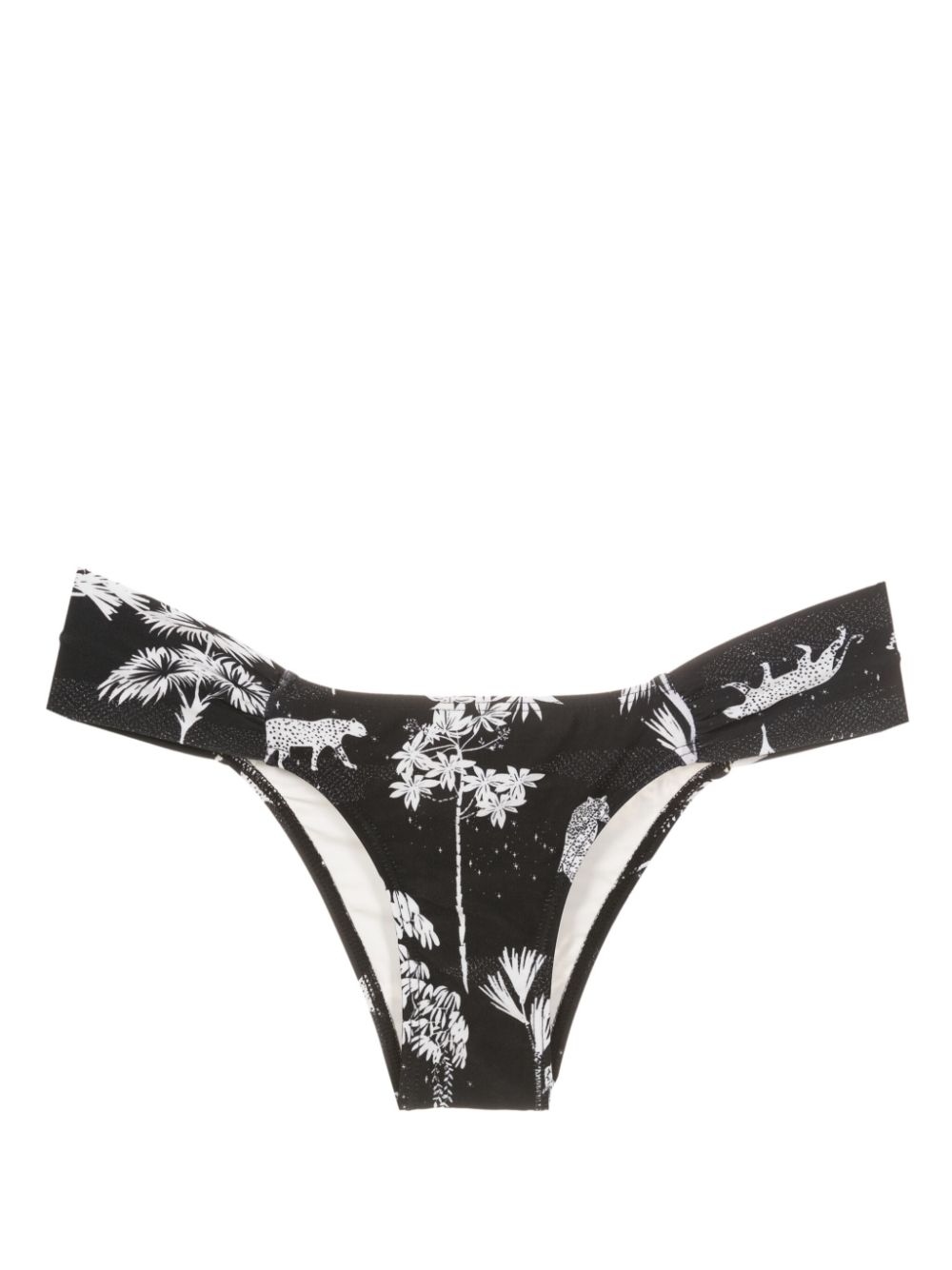 Ritz graphic-print bikini bottoms - Black