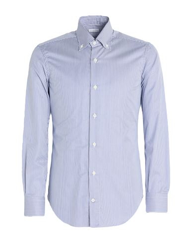 Man Shirt Light blue Size 15 Cotton