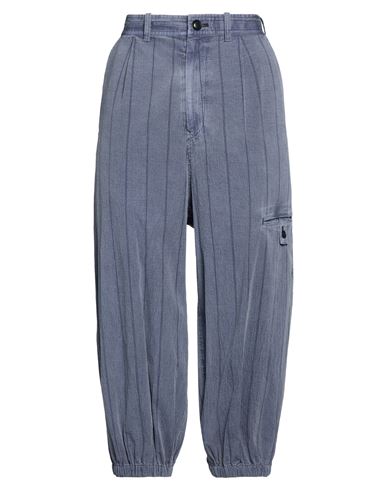 Woman Pants Slate blue Size 2 Cotton