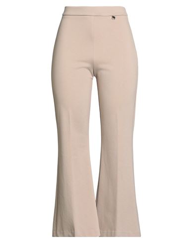 Luckylu Milano Woman Pants Beige Size 10 Viscose, Polyamide, Elastane