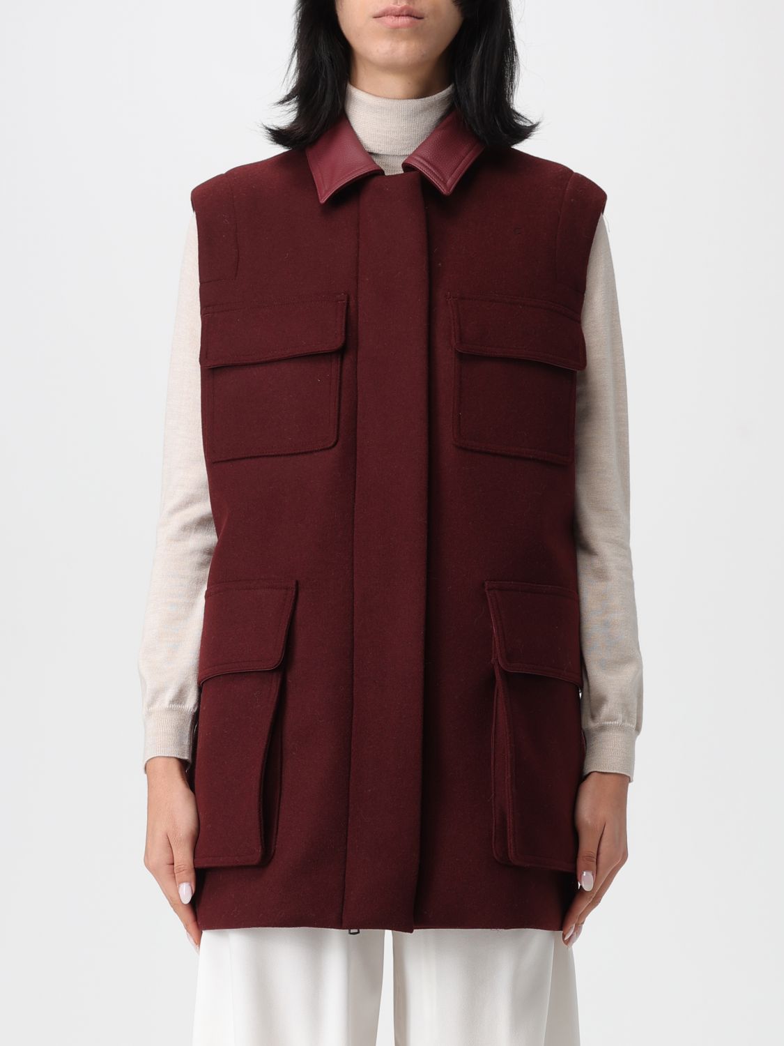 Blazer Woman color Burgundy