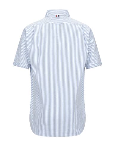 Thom Browne Man Shirt Sky blue Size 2 Cotton