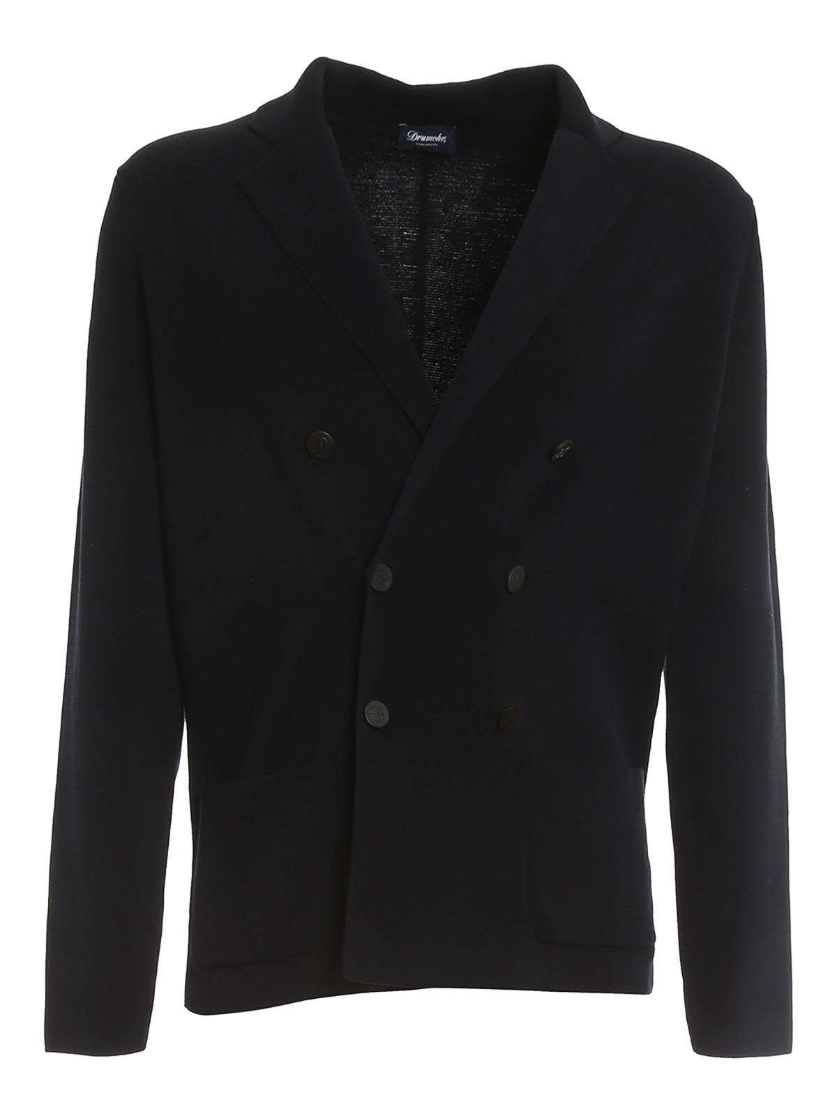 Cotton double-breasted blazer