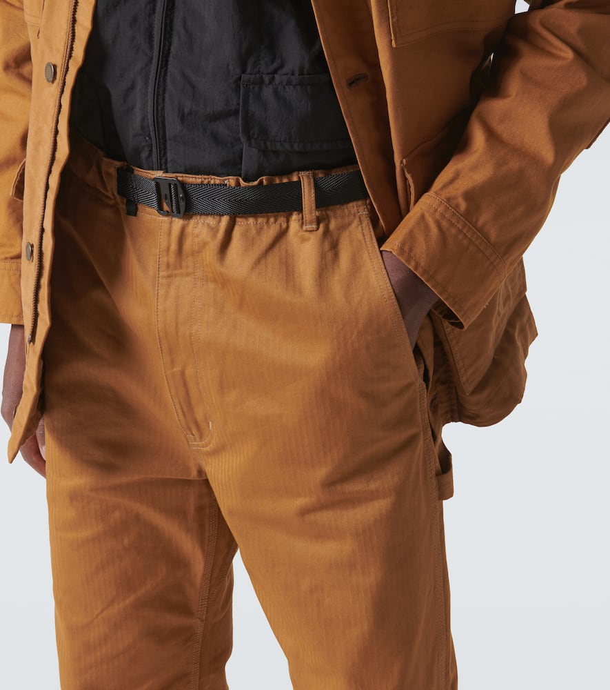 Comme des Garçons Homme Herringbone cotton straight pants