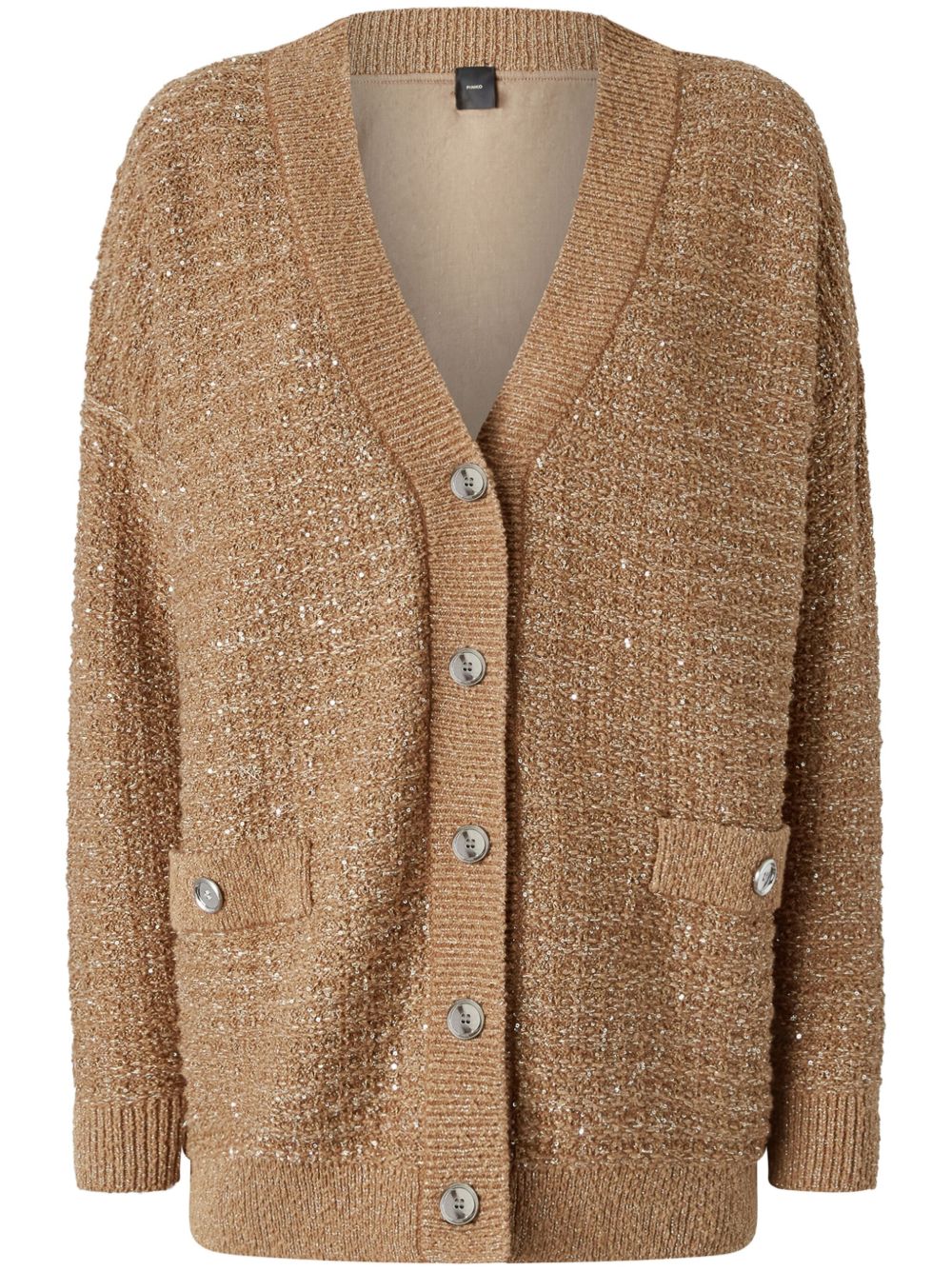 Metallic-threading cardigan - Neutrals