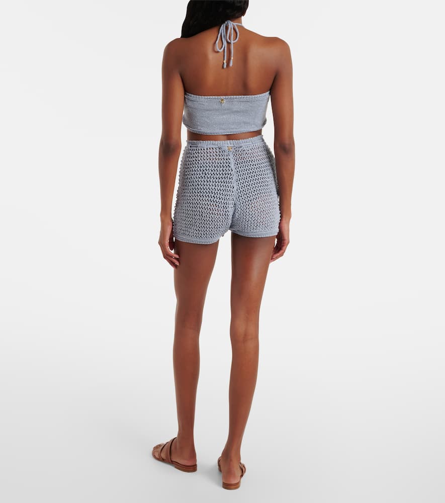 Zorya glitter halterneck top