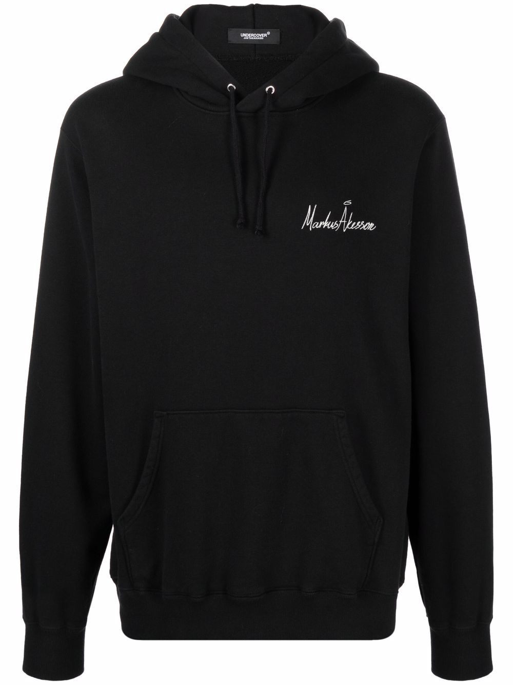 Graphic-print hoodie - Black