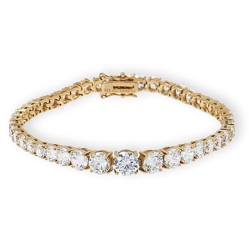™ Sterling Silver Graduated Tennis Line Bracelet