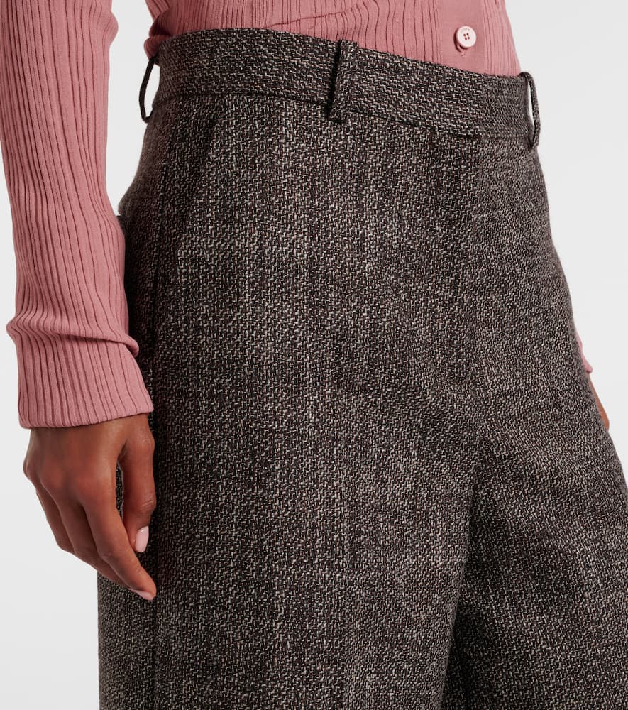 Hawley virgin wool wide-leg pants