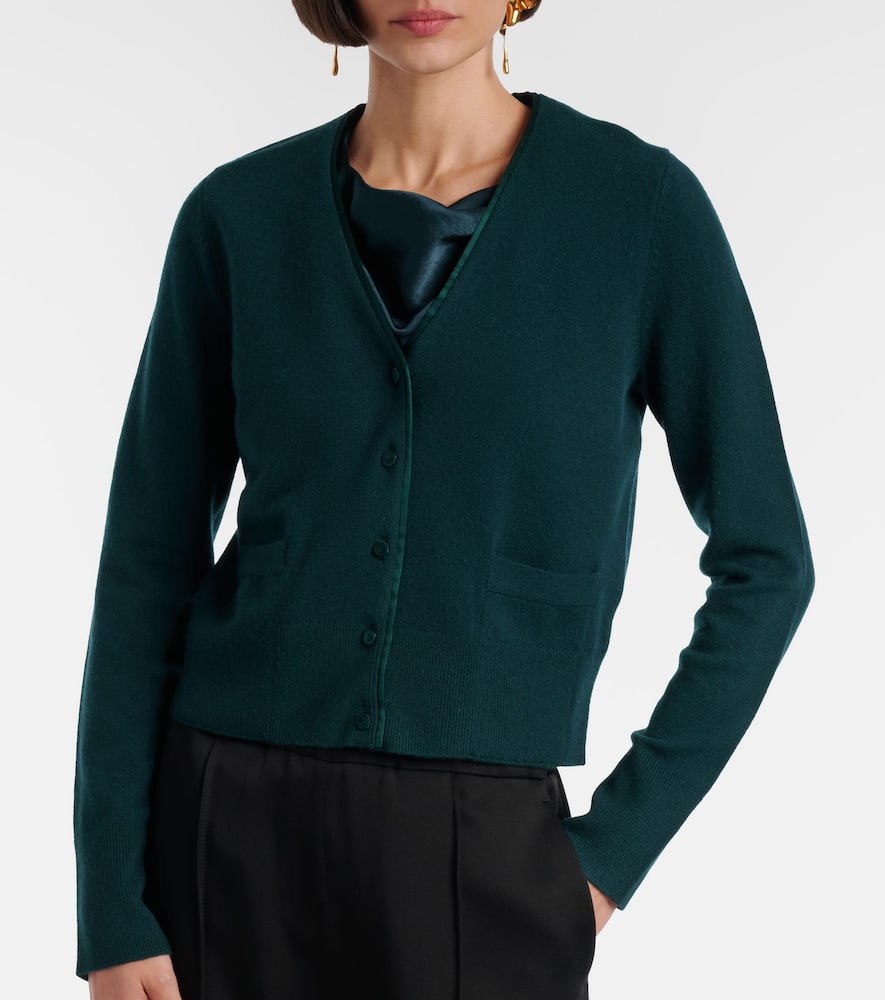 Wool and cashmere-blend cardigan