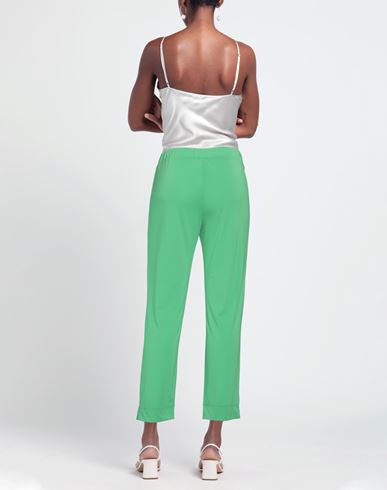 Woman Pants Green Size 12 Acetate, Polyamide, Elastane
