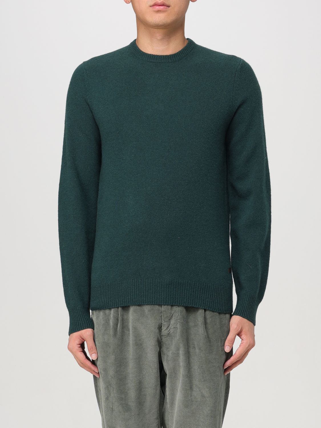 Sweater Men color Moss Green