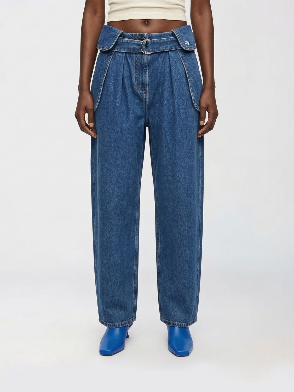 Jeans Woman color Gnawed Blue