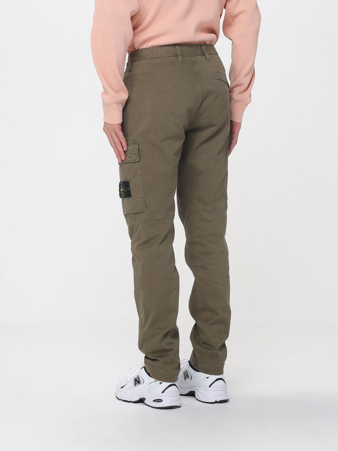 Pants Men color Green