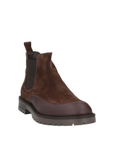 Man Ankle boots Dark brown Size 12 Soft Leather