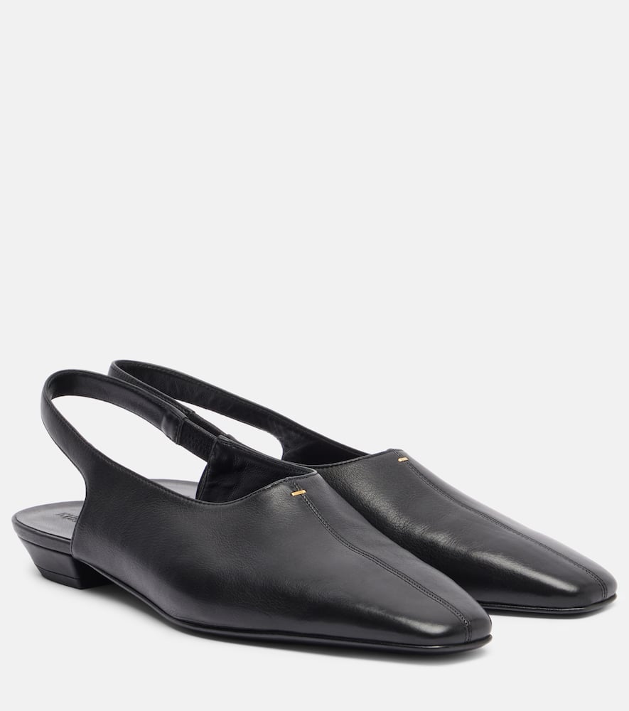 Celia leather slingback flats