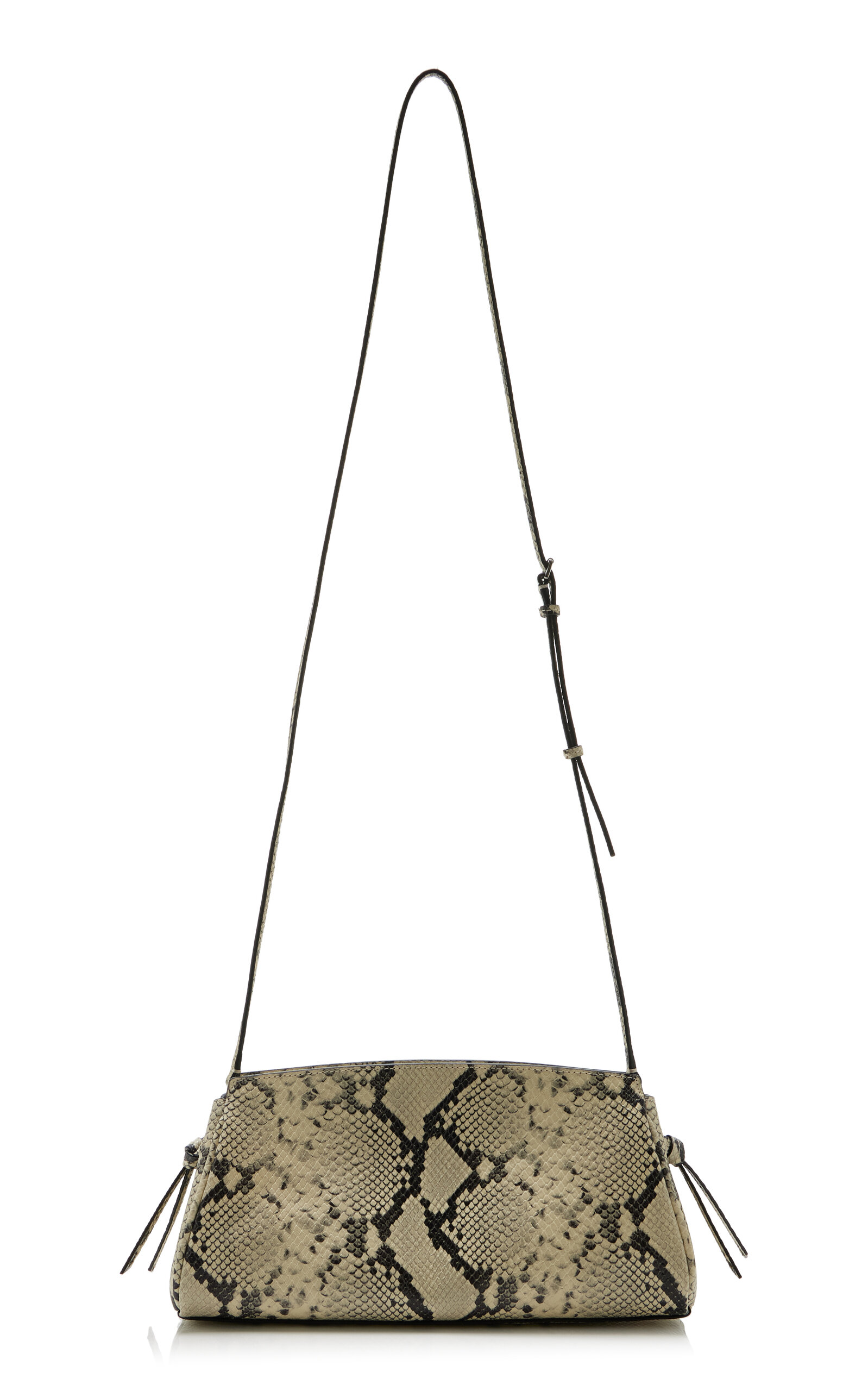 Maude Convertible Snake-Effect Leather Clutch