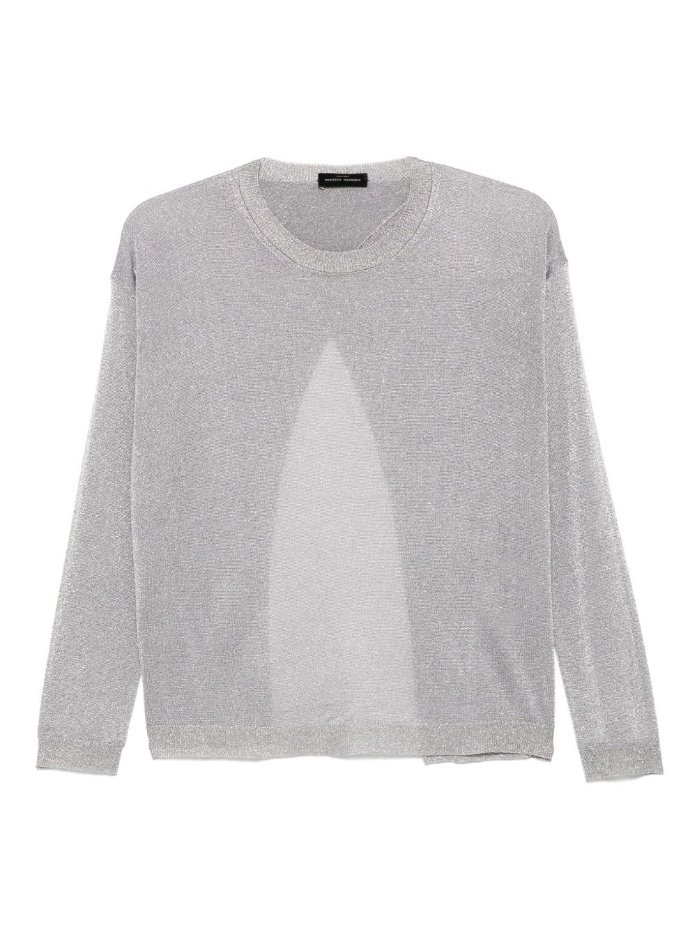 Roberto Collina metallic-threading top - Grey