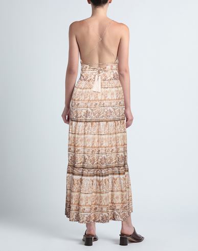Woman Maxi dress Beige Size 6 Cotton