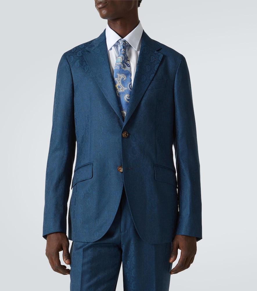 Roma paisley silk suit