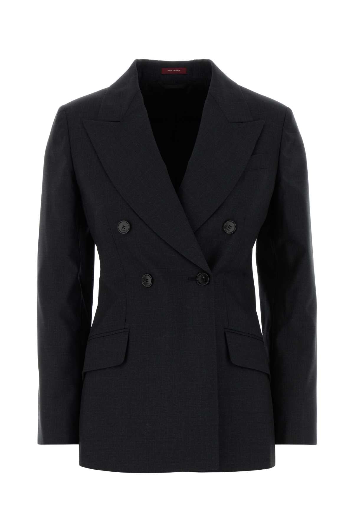 Wool Blazer — Gray