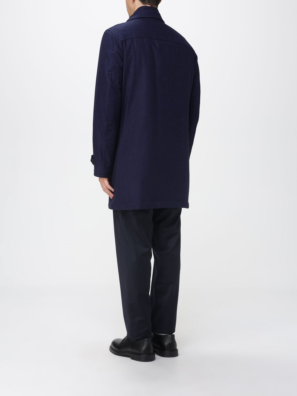 Coat Men color Indigo