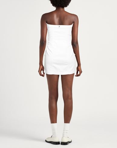 Woman Mini dress Off white Size 8 Cotton, Elastomultiester, Elastane