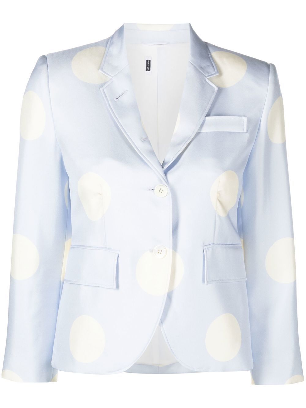 Polka-dot print silk blazer - Pink
